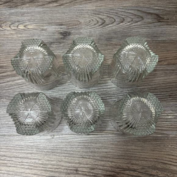 Bormioli Rocco Selecta Crystal Whiskey Glass Double Old Fashioned Set of 6 Vtg - Picture 4 of 8